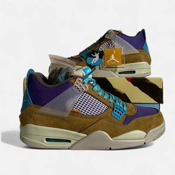 Jordan 4 Retro SP 30th Anniversary Union Desert Moss - size 11M  12.5W US  44 EU - Picture 2 of 8